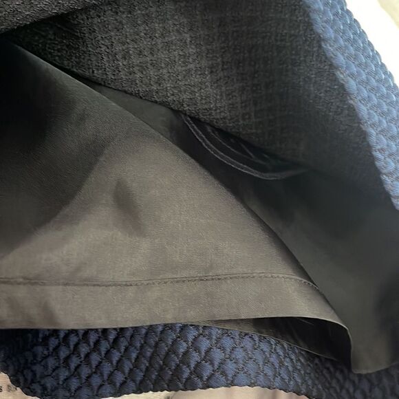 Jill Stuart Blue and Red Colorblock Pattern Waffle Shift Mini Dress Sz 8 - Picture 10 of 12